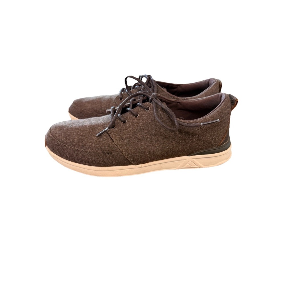 REEF‎ MEN'S ROVER LOW TX SHOE Beach Comfort Canvas Brown sz 8 Shoes Lightweight - Picture 3 of 6